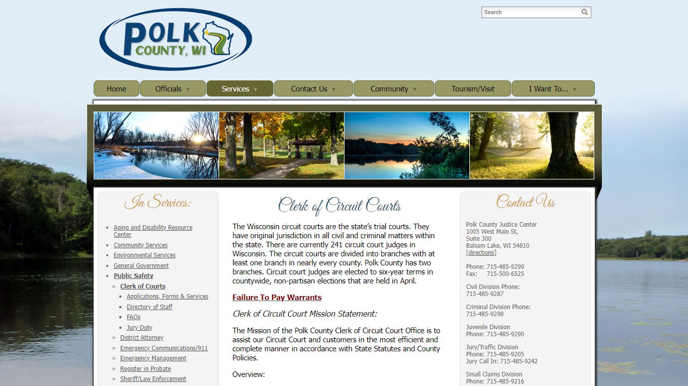 Clerk of Courts - Polk County, Wisconsin